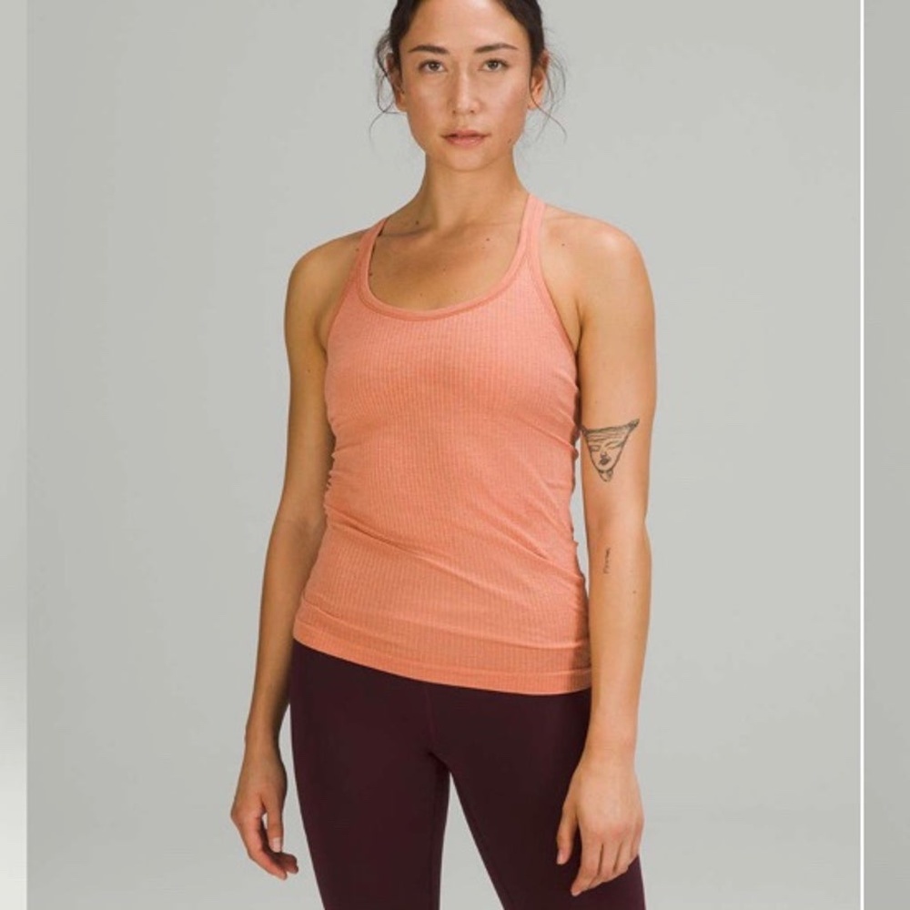Lululemon Ebb to Street Tank Top Pink Savannah